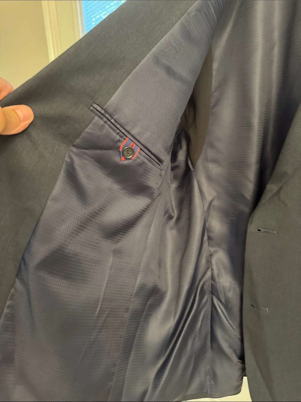 Classic Men's Blue Blazer - Tailored Two-Button Jacket